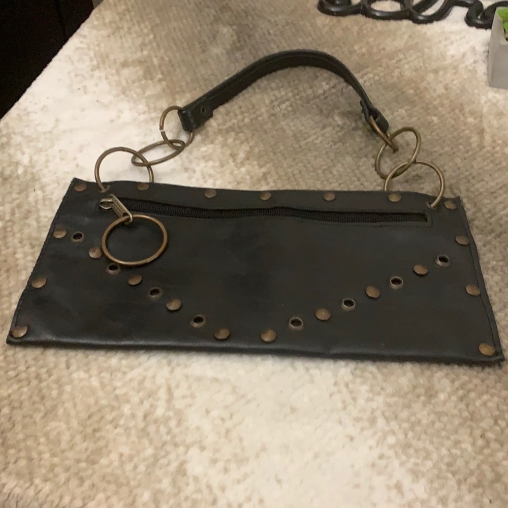 Women’s Leather pouch/handbag.. dark brown/black